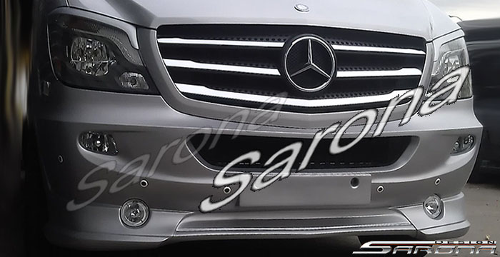 Custom Mercedes Sprinter  Van Front Bumper (2014 - 2018) - $980.00 (Part #MB-128-FB)